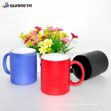 Sunmeta coated color changing ceramic coffee mug for sublimation